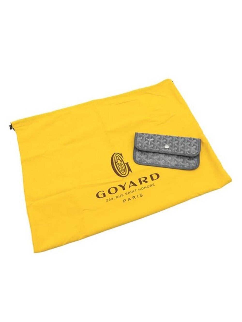 Goyard Tote Saint Louis PM Canvas Din Chevroche Gray Reversible Herringbone - Picture 6 of 6